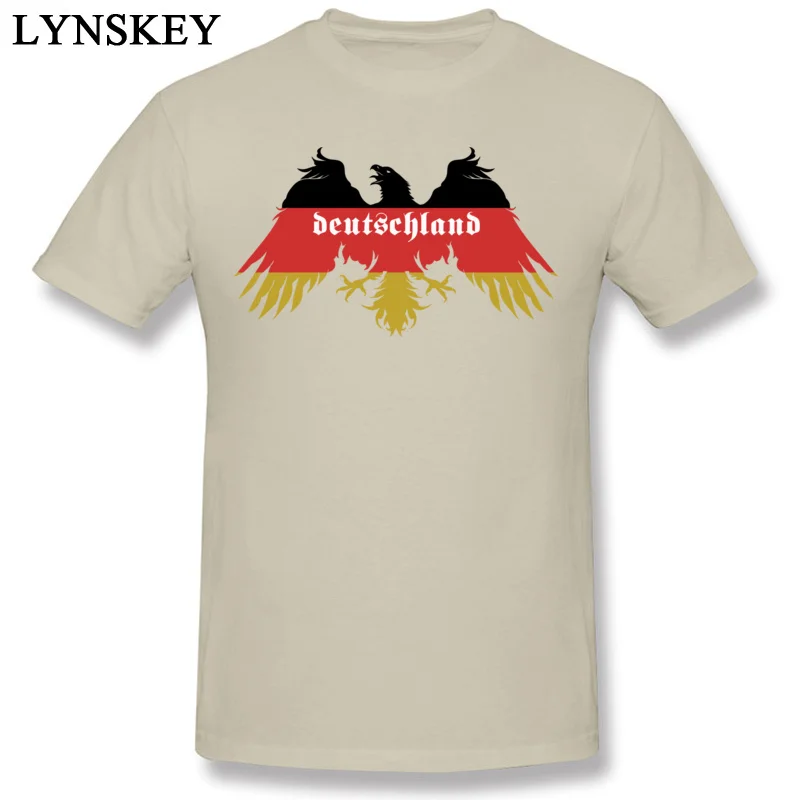 Designer Design Tops T Shirt for Men 100% Cotton Fabric Summer Fall Crewneck T-shirts Casual Sweatshirts Deutschland Flag Colors of Germany beige