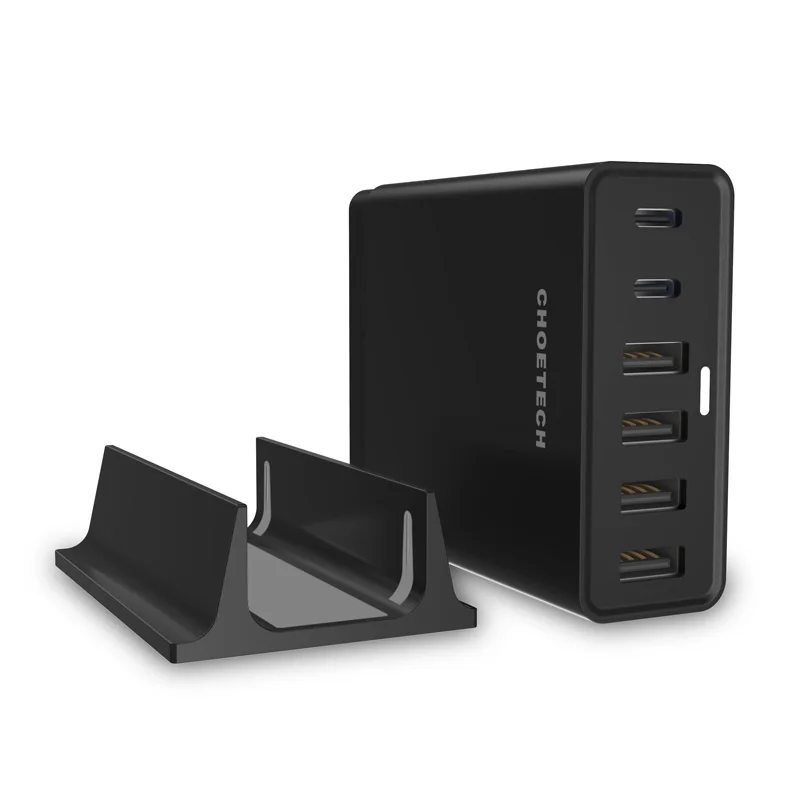 USB نوع C شاحن ل نيكزس 5X/6 P ، CHOETECH 55 واط USB متعدد المنافذ شحن محطة مع حامل ل فون الهاتف المحمول شواحن