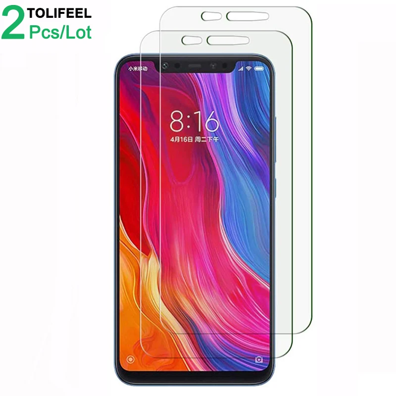 

2Pcs Tempered Glass For Xiaomi Mi 8 Screen Protector 9H 2.5D Phone On Protective Glass For Xiaomi Mi 8 SE Mi8 Glass