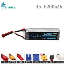4s 5200mAh 35C 14 8 V батарея для RC автомобилей роботов самолетов