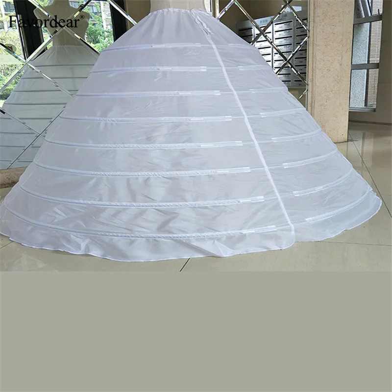 Favordear Нижняя юбка для бальное платье свадебное платье юбка белый шнурок ремень 8/6 Обручи производительность размера плюс, длинное пальто