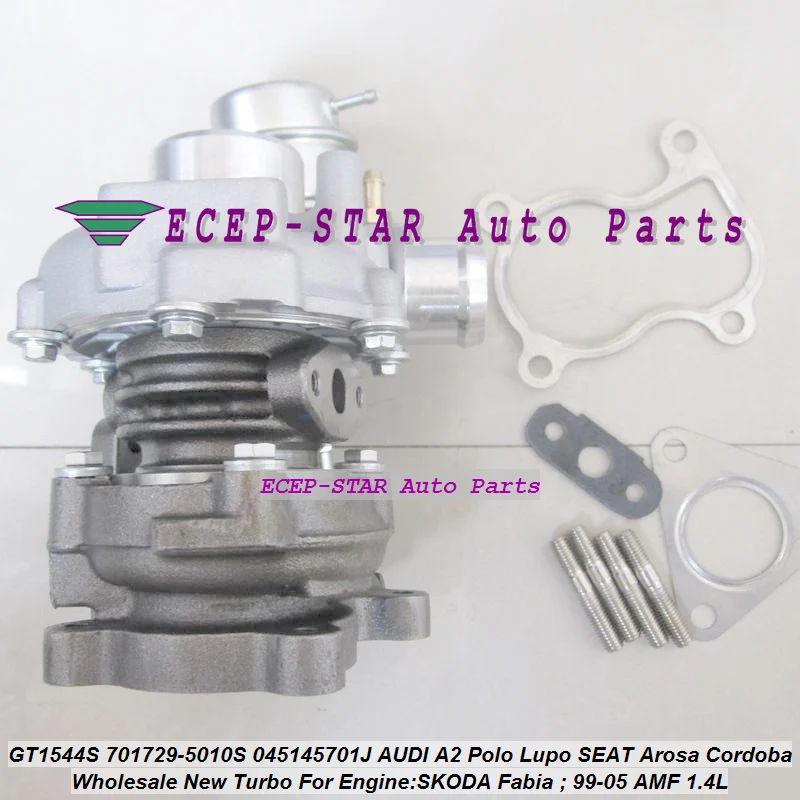 GT1544S 701729 701729-5010S 045145701J Turbo For AUDI A2 For VW Polo Lupo For SEAT Arosa Cordoba For SKODA Fabia 99-05 AMF 1.4L (4)