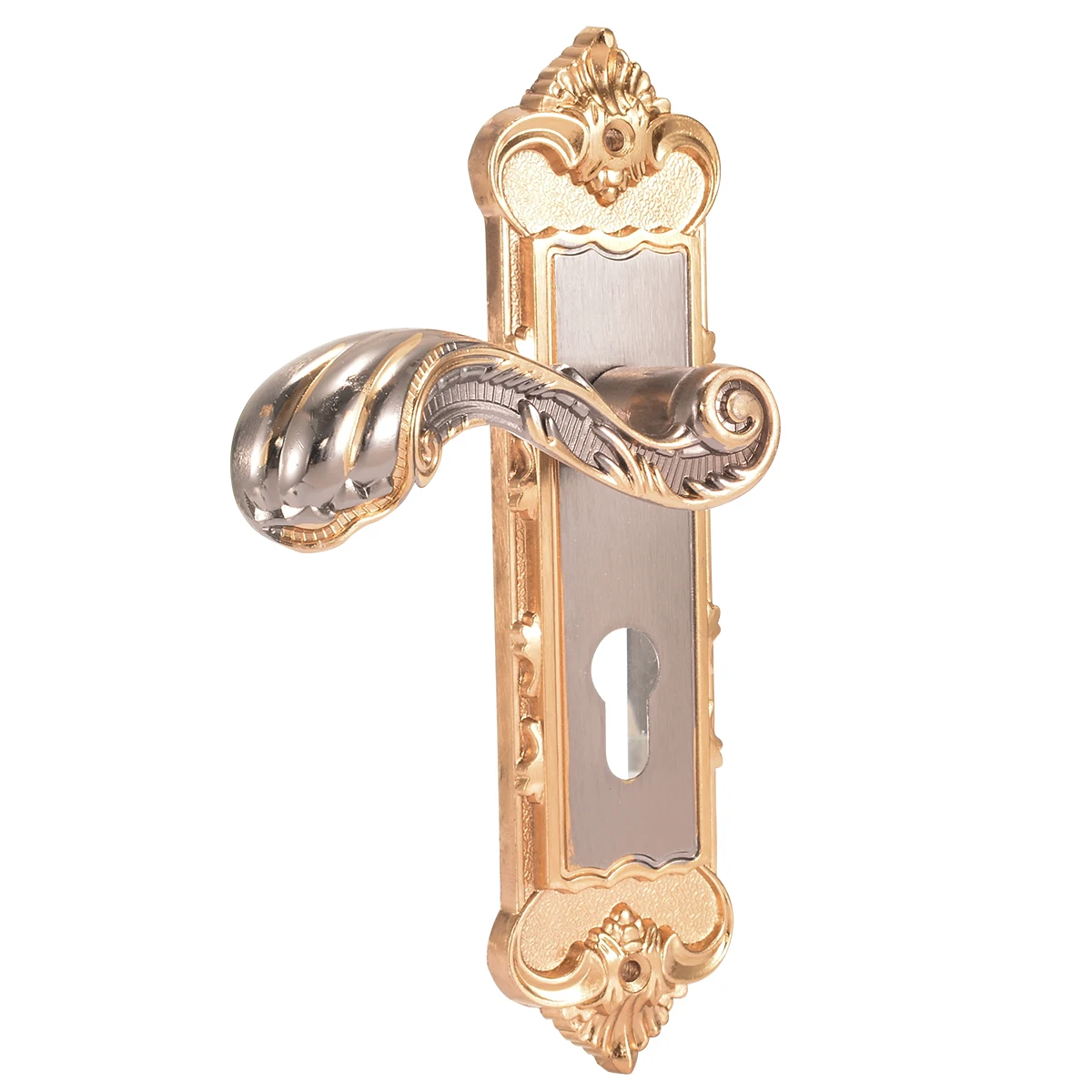 2pcs Mayitr Vintage Door Lock Retro Bedroom Door Handle Locks Interior Anti-theft Room Door Handles Locks