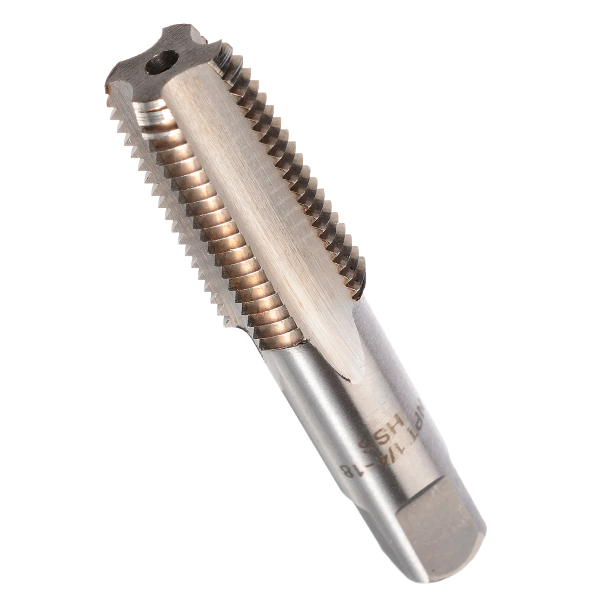 1X HSS Screw Threaded Tap Hand Tools 1/4" - 18 NPT Model High Speed Steel Taper Pipe Tap Metal Screw Thread Cutting Tool