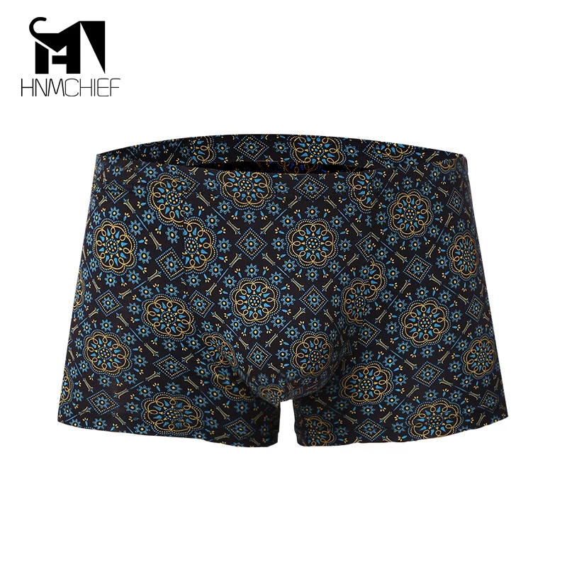

Mens underwear boxers brand Hot Wholesale Underpants Bacterial Breathable Shorts Male Sexy Modal Printing Underwear Sweat
