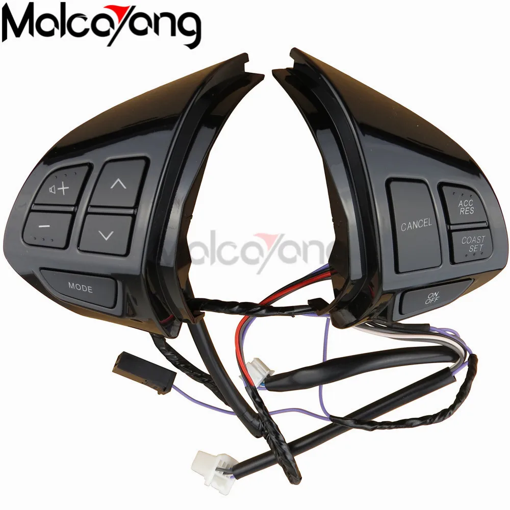 Bluetooth телефон круиз контроль переключатель рулевого колеса для Mitsubishi Outlander 2007-2012 автозапчасти кнопки рулевого колеса - Цвет: Black Bluetooth