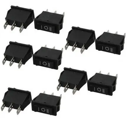 10 шт./лот AC 16A/250V 20A/125V 3-контактный SPDT вкл/выкл/вкл для крепления на панель лодка