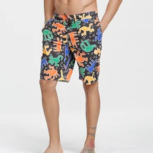 C180 Новая высококачественная летняя для активного отдыха и развлечений с пятизвездочным принтом свободные быстрое Пляжные штаны для серфинга Шорты плавательный Штаны для мужчин