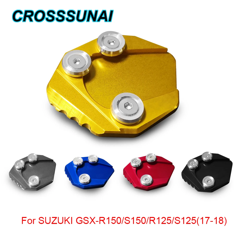 

Motorcycle Accessories Kickstand Foot Side Stand Non-slip Extension Pad Support Plate For SUZUKI GSX-R150/S150/R125/S125 2017-18
