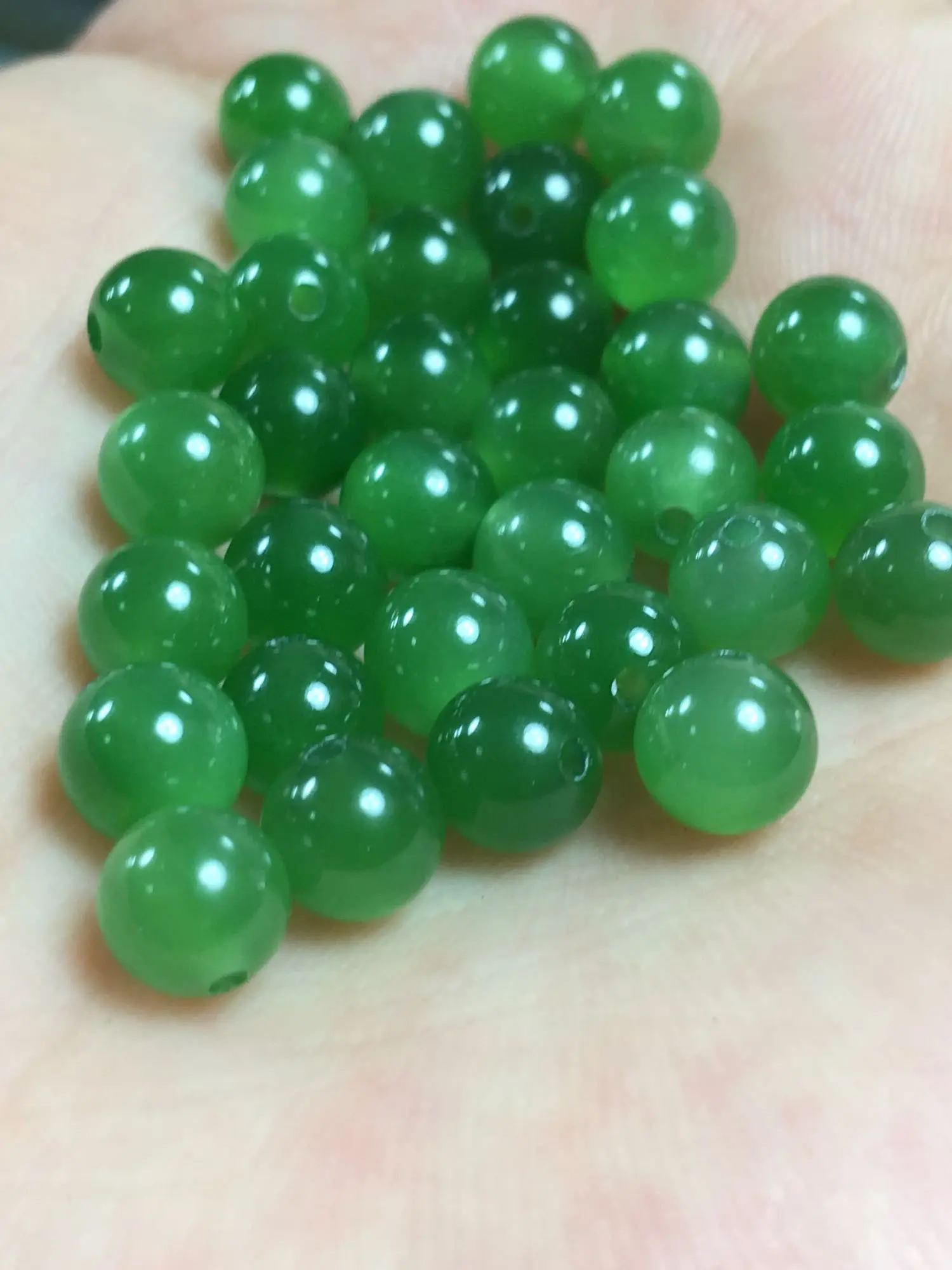 WADA jasper 6 мм бусины 6 cl бусины 0,6 бисер вроссыпь полный Kongzhu полу-kongzhu ледяное дно ян зеленый