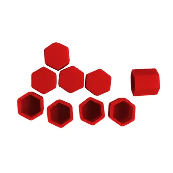 

20pcs Silicone Wheel Screw Nut Bolt Antirust Protect Cover Tyre Cap 17MM Red Wheel hud Screw Cover Silicone 17mm Nut Cap