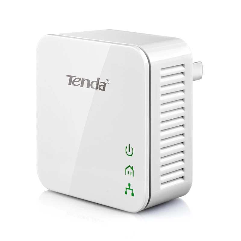 1 пара Tenda P202 Mini 200 Мбит/с PowerLine Ethernet адаптер, PLC Адаптер, совместимый с беспроводным Wifi роутером, IPTV, Plug and Play