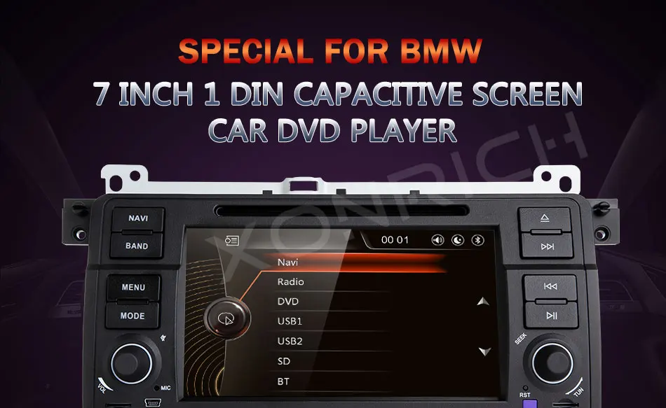 Xonrich1 Din автомобильный радиоприемник gps навигации для BMW E46 M3 Rover 75 Coupe 318/320/325/330 мультимедийный dvd-плеер головное устройство стерео аудио