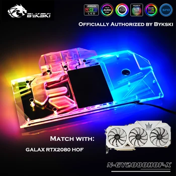 

Bykski N-GY2080HOF-X Full Coverage GPU Water Block For VGA GALAX RTX2080 Hall Of Fame HOF Graphics Card Cooler Heatsink