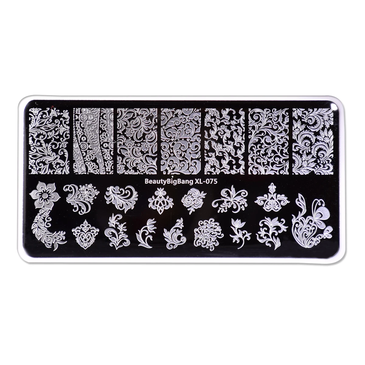 BEAUTYBIGBANG Nail Stamping Plates Flower Young Girl Series Nail Template Stamp Image Manicure Plate DIY Nail Designs XL-073