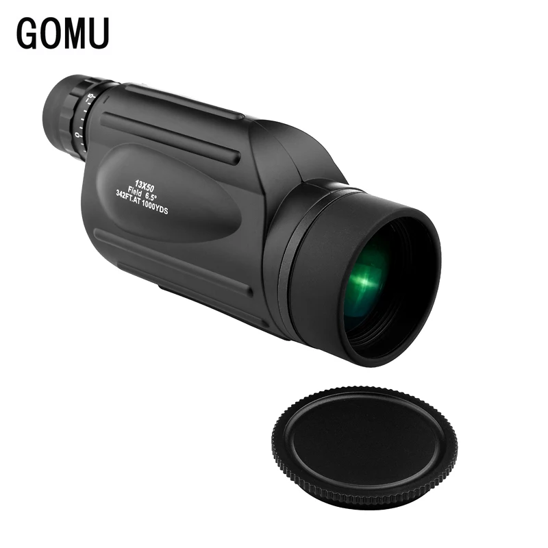 GOMU 13X50 Водонепроницаемый Монокуляр телескоп Бинокль HD мощный окуляр для наблюдения за птицами с Bak4 призма Открытый Охота