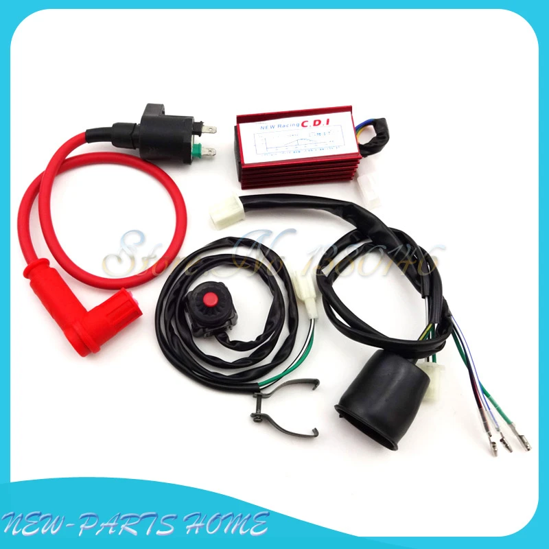 Other Electrical & Ignition Professional Motorbike Dirt ATV Wiring Harness Kill Switch Ignition