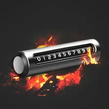Автомобиль временный стоп знак номер телефона карты Творческий движущийся номерной знак вращающийся световой украшения