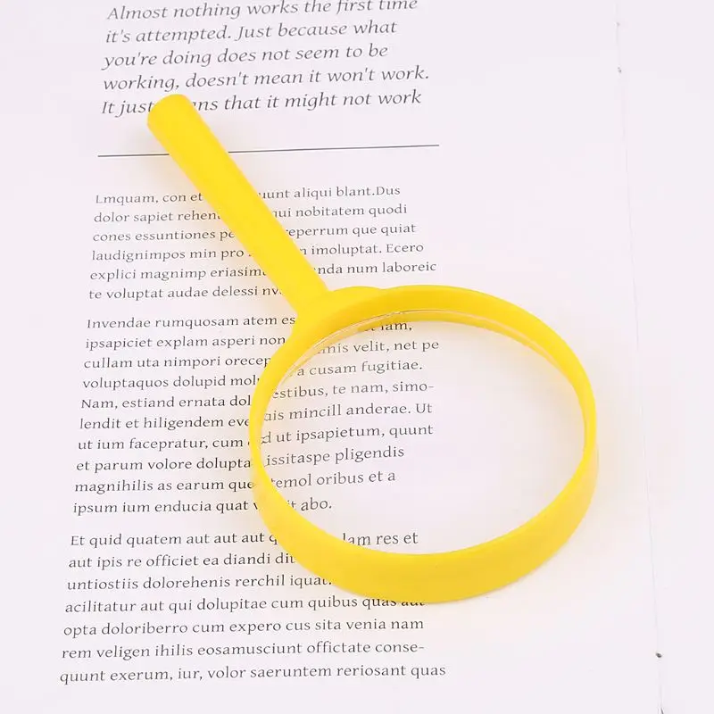 Портативная ручная Лупа 60 мм 3X увеличительная лупа для чтения стеклянная линза детская игрушка