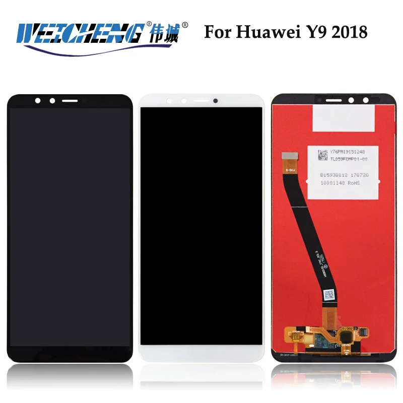 WEICHENG Quality Tested For Huawei Y9 2018 LCD Display Touch Screen 