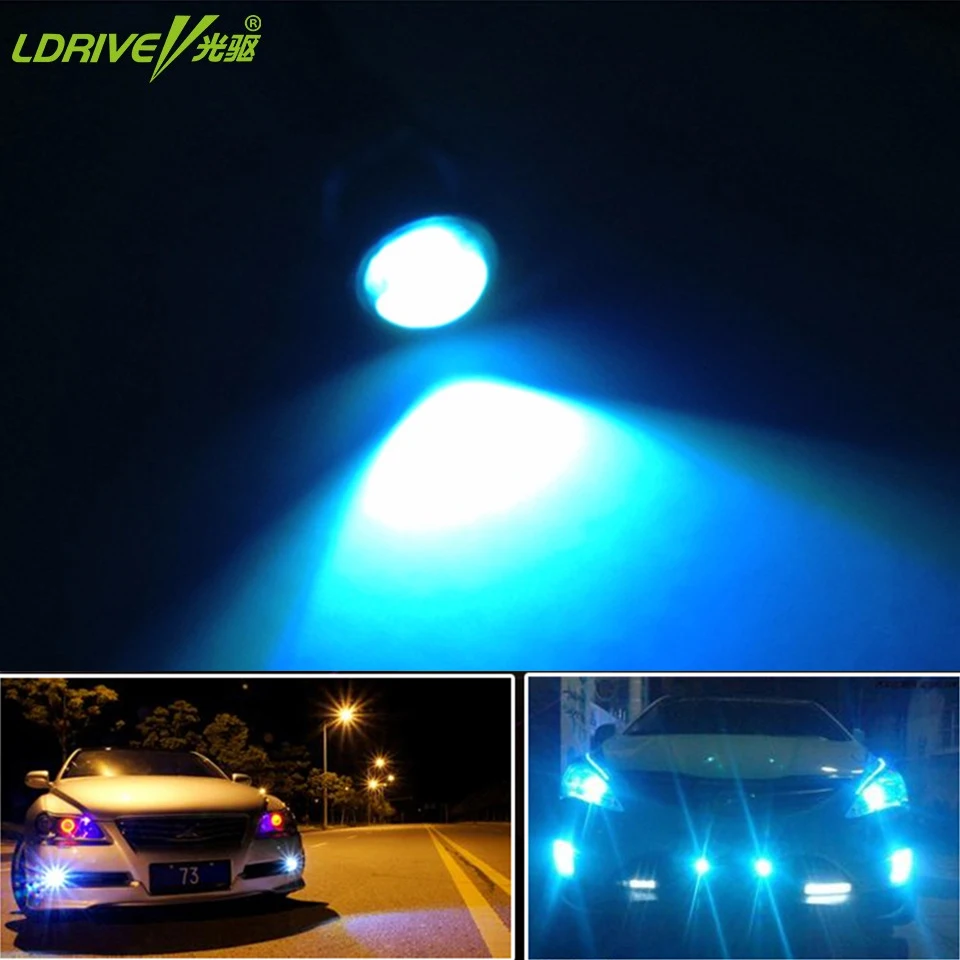 

LDRIVE 2PC 12V Car LED Daytime running lights License Plate Light Reversing lights Auto Fog Lamp Auxiliary lights for toyota