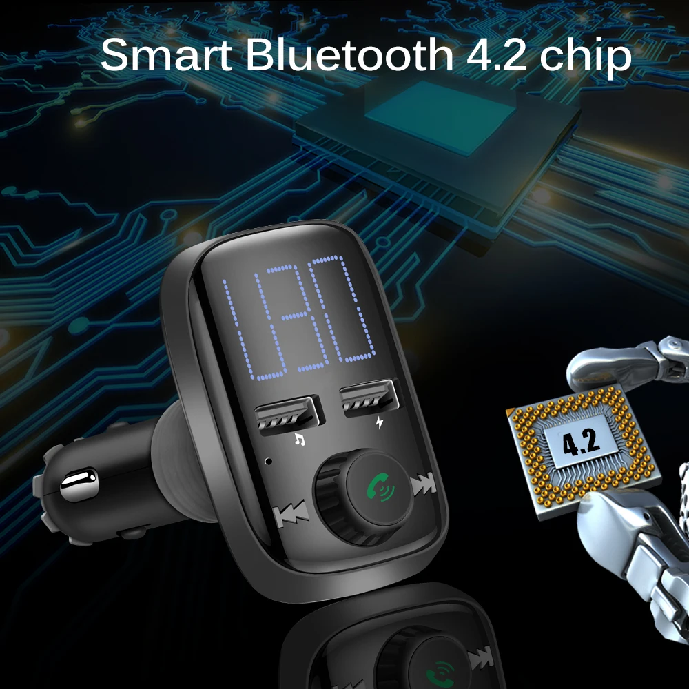 Bluetooth Car FM Transmitter Handsfree Car Kit Radio FM Modulator