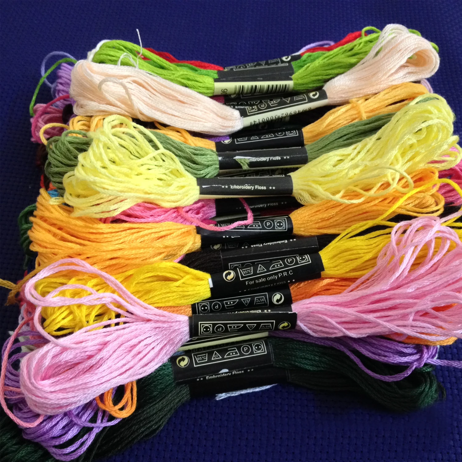 200 Skeins 8m Cotton Embroidery 6 Strand Floss Sewing Threads for DIY