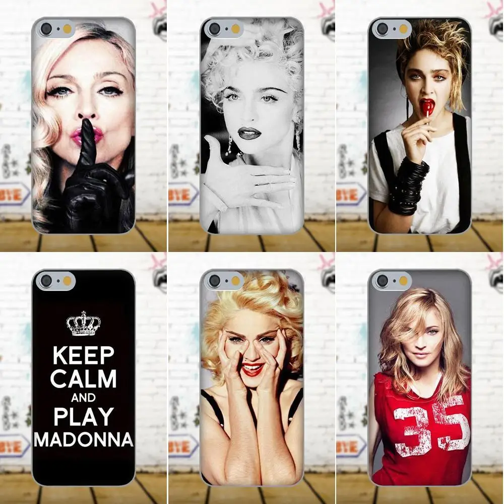 

Bixedx For Apple iPhone 4 4S 5 5C SE 6 6S 7 8 Plus X Galaxy Grand Core II Prime Alpha Ultra Thin Back Phone Case Madonna Design