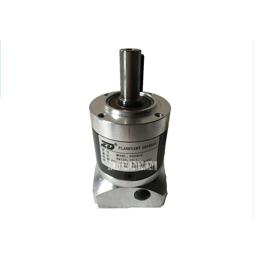 

1:10 ratio 60ZDE10K Planetary Reducer Gearbox Applicate for Stepper Motor Servo Motor Micro Speed Gearbox 200W 6.15N.m. 300rpm