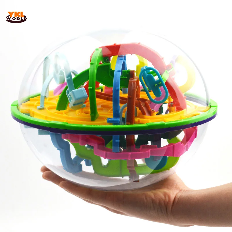 

2017 New 299 Steps 3D Maze Ball Magical Intellect Puzzle Ball Toy Intelligence Challenge Games Balance Training Toy -48