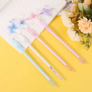 

Cute Butterfly Pendant Neutral Pens Kawaii Crystal Gel Pen for Kids Gift School Office Supplies Stationery
