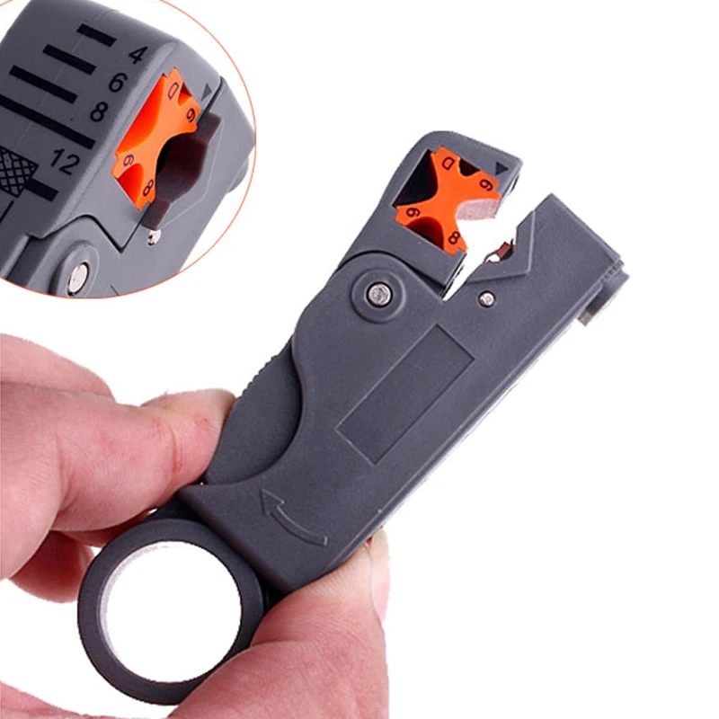Rotary Coaxial Cable Wire Stripping Stripper Cutter Stripper for RG59/6/58 Network Tool Computer Networking Drop Shipping
