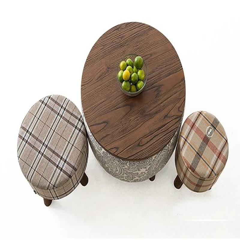 100% Wood Coffice Table,Pure cotton cloth,rustic Wood furniture,Tea table,coffee table with storage,Fashion live room furniture