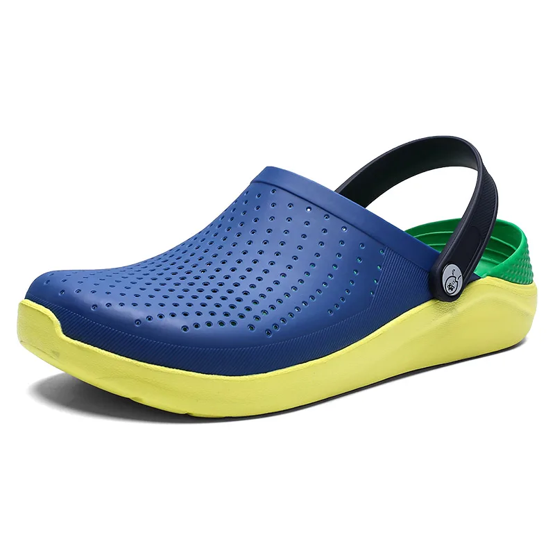 Мужские сандалии Crocks LiteRide Hole Shoes Crok резиновые сабо для мужской из ЭВА унисекс садовая обувь черный Crocse Adulto Cholas Hombre