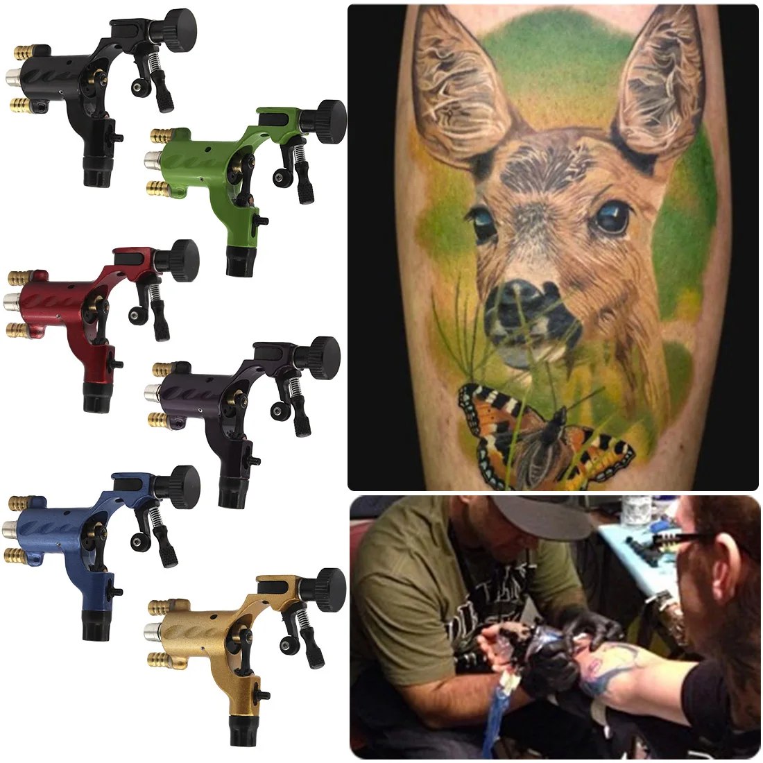 

High efficiency fogging color machine rotating tattoo machine motor machine high temperature motor tattoo machine motor gun kit