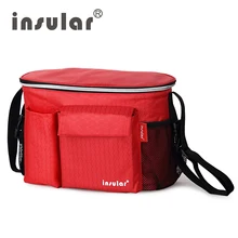 Модная сумка для коляски, термоизоляционные сумки для мам, сумки для детских подгузников, водонепроницаемая сумка для пеленания