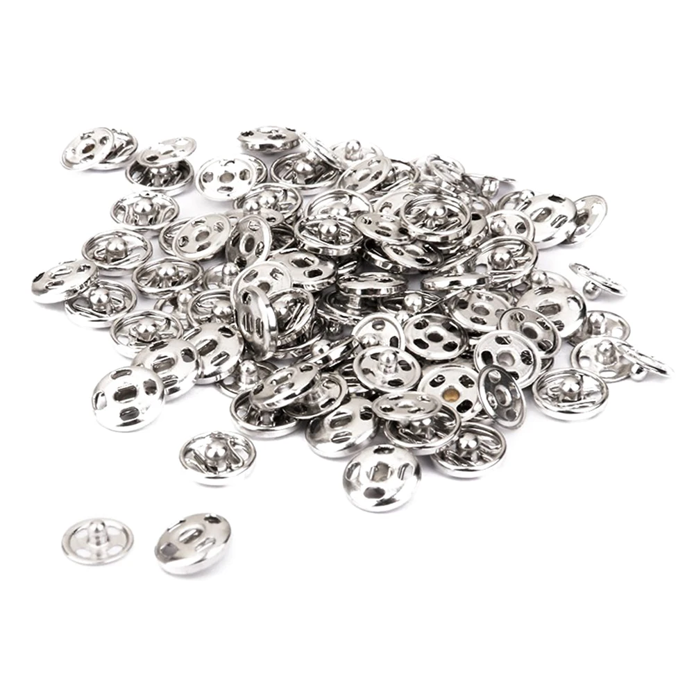 Sew on Snaps Fasteners Button Poppers 10mm Pack of Approx. 50 Sets
