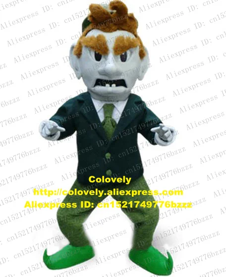 Ужасный Leprechaun злой дух демон, дьявол призрак талисман костюм для взрослых, Герой мультфильма High Street Mall спасибо zz7057