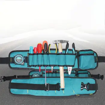 

HiMISS Tool Bag Small Tool Organizer Waist Bag Pouch Carrying Case for Technician Handyman Plumbers Cable Repairman