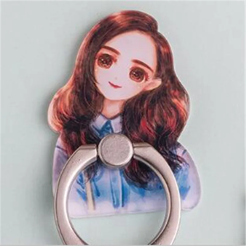 UVR lovely Fashion Boy girls 360 degrees Finger Ring all Mobile Phone Stand Holder anti-theft drop for iphone 6 samsung xiaomi