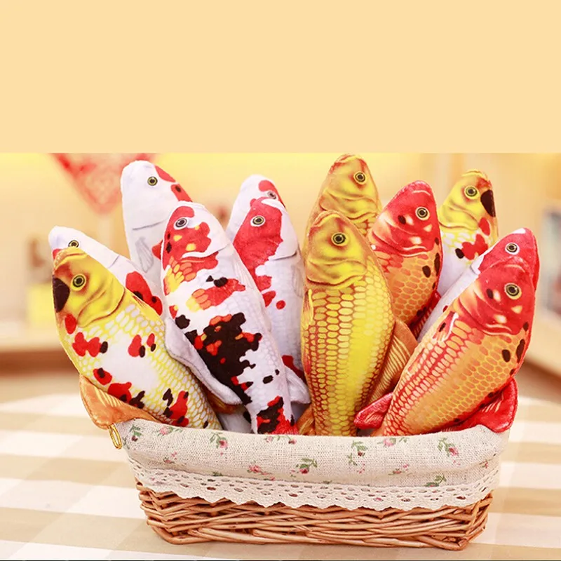 1PC Creative Cat Kitty Pet Chew Catnip Interactive Plush Toys Fish Kitten Product Supplies Newest | Дом и сад