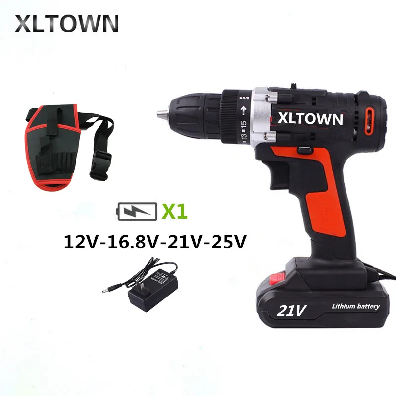 XLTOWN 12/16. 8/21/25 velectric отвертка бытовая электрическая дрель Аккумуляторная Многофункциональный перезаряжаемый электрошуруповерт