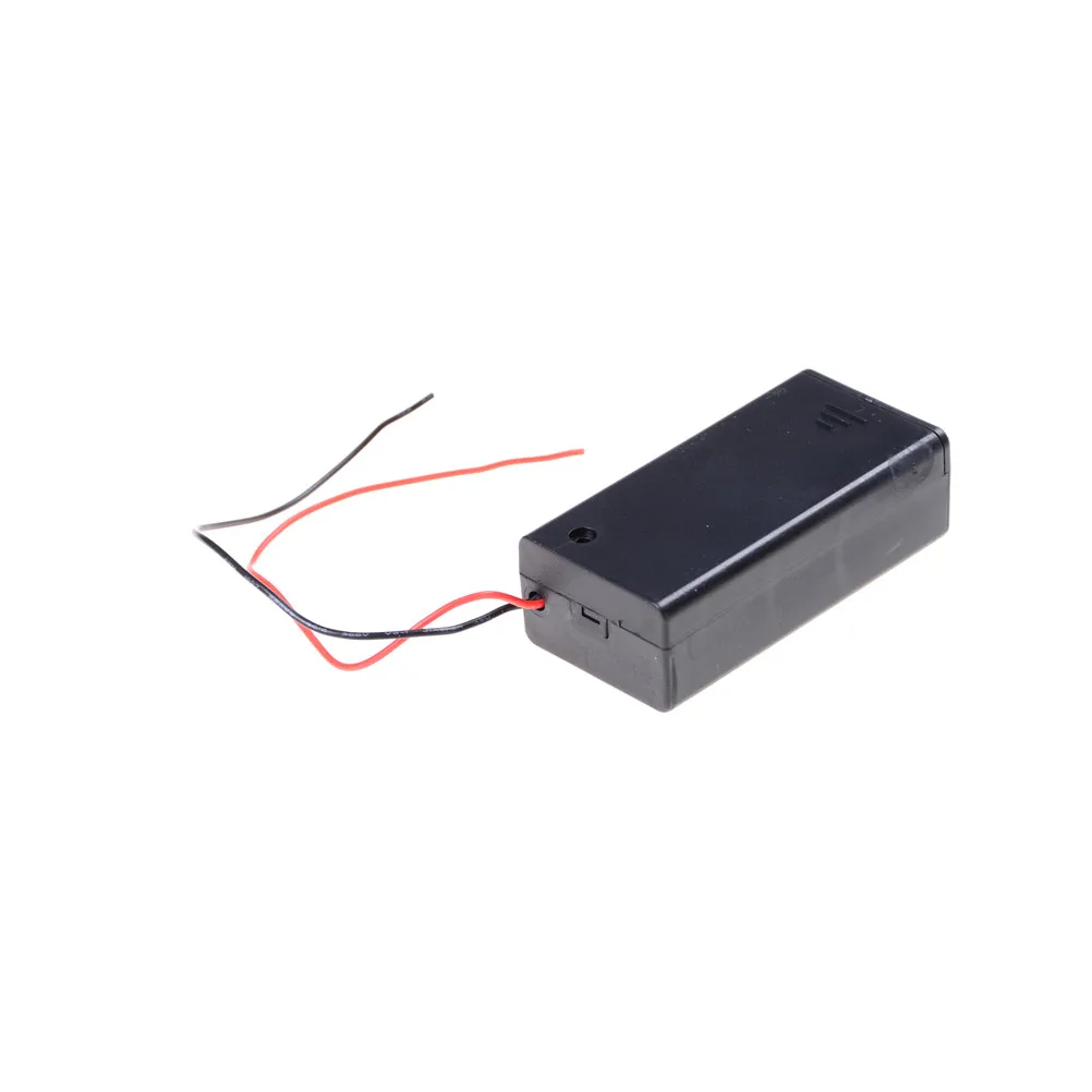 

1pc Black 9V Battery Holder with ON/OFF Switch 9 volt Box Pack Power Toggle