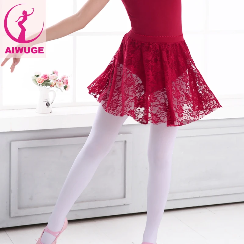 New Black Lace Elastic Ballet Dance Skirt Children Girls Ballet Dance Costumes For Kidsin