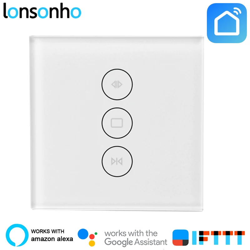 

Lonsonho Wifi Smart Blinds Curtain Switch For Standard Roller Motor Works With Alexa Google Home Mini IFTTT Smart Life