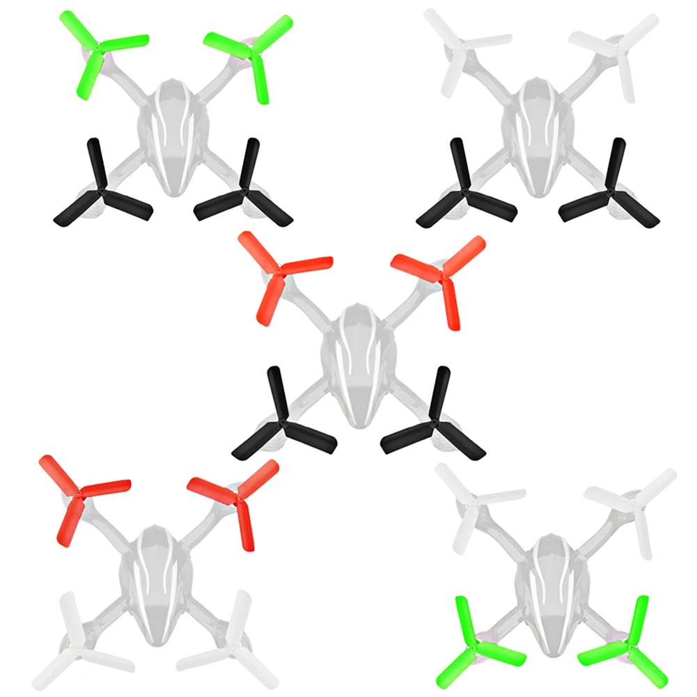 

8PCS Upgrade Version 3-Blade Props Propeller Set for Hubsan H107L/C/D RC Quadcopter 5 Colors