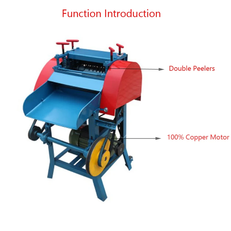 Двойной машины для очистки кожуры, лома Медь кабель провод зачистки машины для переработки машина приспособление для снятия изоляции с кабеля