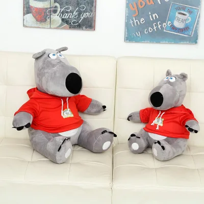 

Stuffed animal 50cm Korean Backkom bear plush toy doll red colour cloth  bear  high quality gift present w1316