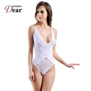 

Comeondear RA80161 Body Dentelle Intimo Donna Sexy Hot White Lenceria Sexi Para Mujer Women Bodysuit Lace Erotic Lingerie