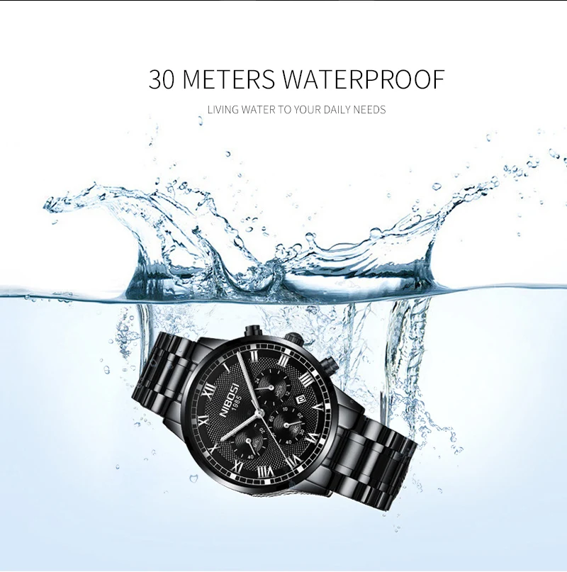 Mens Watches Top Brand Luxury Automatic Mens Watch Minimalist Watch Men Waterproof Male Watch Sports Male Watch Luxury NIBOSI    (8)